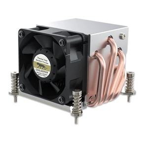 COOLSERVER 115X 1155 1151 Active Desktop Server CPU Cooler Radiator Fan Pure Copper LED Air Cooling Heat Sink for Computer Case