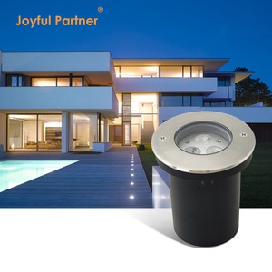 Manufacturer Inground Landscape up Lighting IP67 Waterproof Buried Round Stainless Steel Outside Pathway Recessed Lamp Fixture