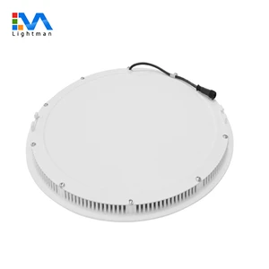 400mm Recessed Round LED Panel Light
