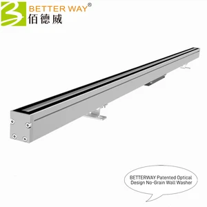 RDM DMX RGBW Full Color DC48V 24W No-Grain Wall Washer Outdoor Facade Lighting Patented Product