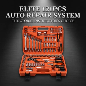 121-Piece OEM Industrial Grade Car Repair Socket Tool Set 3-Year Warranty Made China Model B1-48