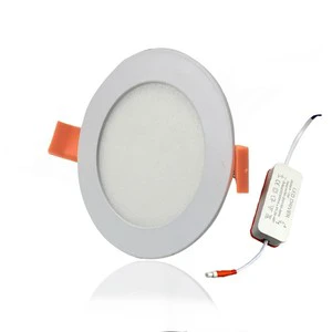 Good Price Waterproof IP44 3w 6w 9w 12w 18w 24w Flat Led Panel Lamp Recessed Round Ultra Thin Slim Led Panel Lights Downlinght