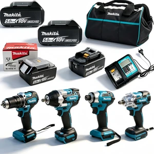 Factory Price Makita 18V Cordless Power Tool Kit Screwdriver Impact Dril Impact Wrenches Battery& Charger Car Repair Tool Set