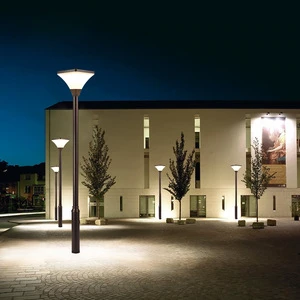 Super Bright 3.4m Single Outdoor Garden Light Waterproof 12V Solar LED Lamp with Aluminum Body High Pole for Household Use