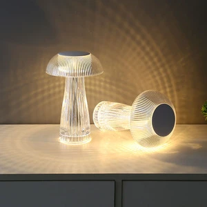 Internet-famous Mushroom Lamp Ins Creative Touch-sensitive Small Table Lamp, Bedside Lamp, Rechargeable Night Light, Jellyfish a