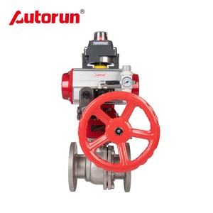 Pneumatic Stainless Steel Ball Valve With Hand Wheel Explosion-Proof Accessories
