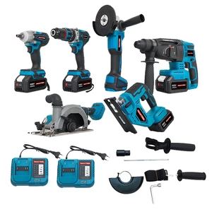 Multifunctional 6-In-1 5-In-1 Lithium Battery Tools Set Electric Screwdriver Tools Set 4-In-1 Cordless Electric Power Tool Set
