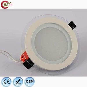 Led Panel Light Fit for Living Room Round Square Dimmable 6w 9w 12w 18w 24w Glass Led 12v 24v Panel Led Light Downlight