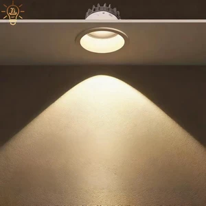5W 10W 15W IP54 Modern Aluminum Surface Mounted LED Ceiling Recessed COB Down Lights for Living Room and Commercial Hotel