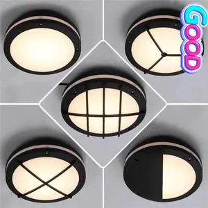 IP65 Round Circular Ceiling Lamp Led Waterproof Indoor Outdoor Garden Light and Porch Balcony Terrace Ceiling Wall Light