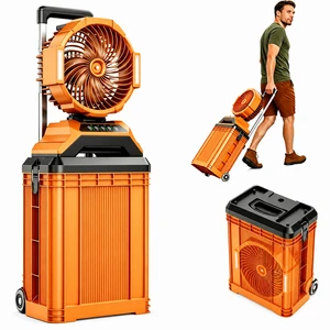 T33 Rolling Suitcase Mist Fan 15L Large Tank 30000mAh Long Endurance Outdoor Fan