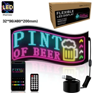 Ultra-Thin Flexible Led Lighting Panel Blue-Tooth App Dynamic Soft Led Screen for Bars Parties Business Festivals