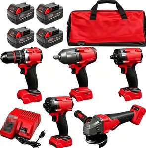 Bestseller for for 18V Brushless Cordless Tool Set OEM 1 Set High Torque Construction Heavy Duty Combination