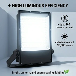 Huadian 50W-500W LED Flood Light IP66 Outdoor Sports Stadiums & Gardens 60/90 Beam Angle 5-Year Warranty