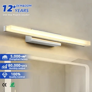Wholesale Slim Acrylic LED Bathroom Mirror Light Modern Simple Up Down LED Wall Lamp Mirror Front Vanity Light for Hotels