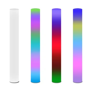 Waterproof RGB Outdoor Decoration Round LED Column Lamp with 16 Colors Change