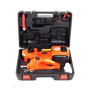 5T Electric Car Jack with Impact Wrench and Inflator Pump Hydraulic Emergency Tool for Tire Change & Replacement