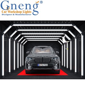 Modern Led Car Workshop Lamp 6500K Aluminium Garage Car Detailing Inspection Tunnel Light