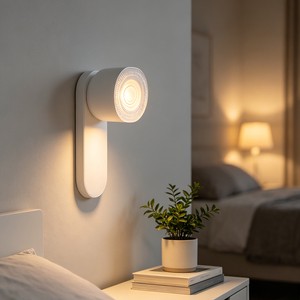 Modern European Style 8W Black LED Wall Lamp For Bedroom Crystal Home Office Decorative Indoor Lighting