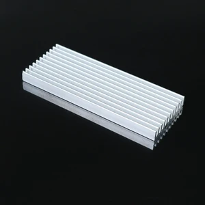 100x40x8mm Direct Cut Aluminium Profile Heatsink Natural Color High Power LED Driver Industrial Electronic Cooling Radiator