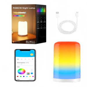 RGB Desk Lamp, Touch Control Dream Color Night Lamp 5V, Adjustable Color Lamp, Dimmable Desk Lamp for Bedroom and Living Room
