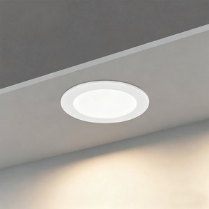 ETL 110-120V Dimmable Thin Fit Led Recessed Wafer Ceiling Slim Panel Led Pot Light Canless Wafer Downlight With Junction Box