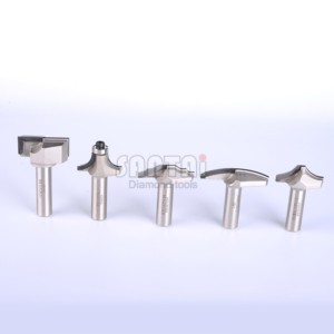 1/2*1-1/4 Diamond Thin Round Bottom Ball End Mill Woodworking Tool PCD CNC Cutting Bits Tools Set
