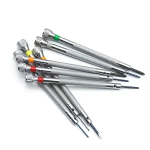 Mini High Precision 0.8mm 1.0mm 1.2mm 1.6mm Flat Slotted Watch/Clock Repair Screwdriver Set Steel Watch/Clock Screwdriver Tool