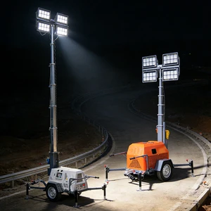 Quick Payback Wind Resistant Easy Operation 5m Light Tower Roof Light Tower Generator Tower Light