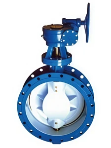 High Temperature Flanged Butterfly Valve Metal Seated Industrial Control Valve