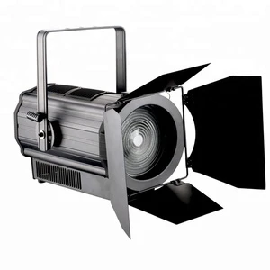 300W/400W LED Fresnel Spotlight 5in1 RGBAL Manual Zoom 15-50degree Led Studio Fresnel Spot Church Light