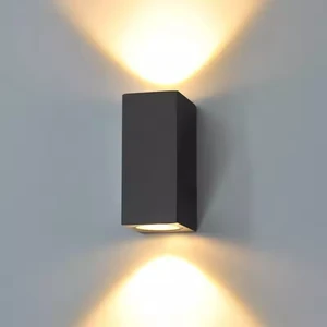 Modern 12W Square Led Waterproof Lamp up and Down Wall Light for Garden Yard Decoration Lighting