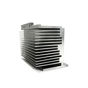Special Shaped Extruded Aluminum Heat Sink with Mounting Bracket Aluminum Radiator for High Power Frequency Inverter