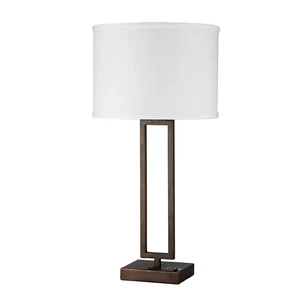 Desk Lamp 2 Plug Table Hotel Guest Room Bedside Desk Lamp With Usb Charging Port
