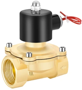 High Performance Brass Construction Solenoid Valve Ideal for Fluid Control in Water Oil and Air Systems