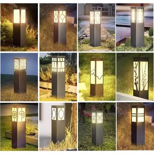 Waterproof Outdoor LED Garden Lamp with Aluminum Body LED Lawn Pillar Lights for Park Villa & Road Landscape Lighting