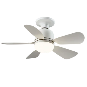 Mini 20in LED Socket Light Source Ceiling Fan LED Small Indoor Fan Dimming Asian Design Socket Fan Light with Remote Control