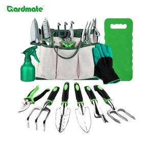 10-Piece Gardening Tool Set with Metal Tools Plastic Handles DIY Grade OEM Customizable for Outdoor Gardening Garden Accessories
