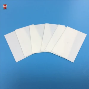 Customized 99% Non-porous Alumina Ceramic Square Sheet Plate 1mm To 15mm Wear-resistant Corundum Plate Ceramic Heat Sink