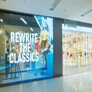 Flexible Transparent Indoor Curved LED Screen Wall High-Definition Soft LED Panel 3000cd Brightness Sunlight Readable for Retail