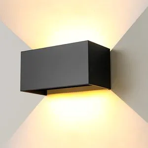 Outdoor Wall Light Adjustable Light Beam Aluminum Outside Wall Lamp up and Down Modern Exterior Wall Sconce Lamp