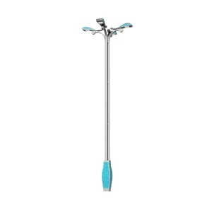 Chinese-style Street Lamps IP65 LED High-Pole Outdoor Lamps 6/8/10/12m Landscape Magnolia Nine-Flame Square Lamps