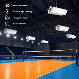 Honeycomb Louver Anti-glare High Bay 200W 400W Professional Volleyball Court Linear High Bay Competitive Match Arena Lighting