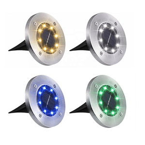 8 Led Stainless Steel Outdoor Ground Lawn Lamp LED Outdoor Solar Ground Lights Solar Path Deck Lights