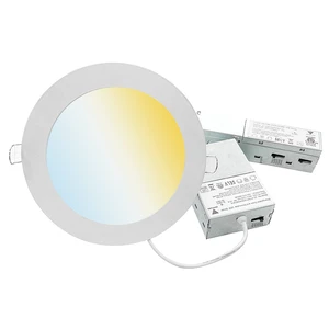 Ultra Thin Indoor Recessed Down Lamp Wash Room Shopping Mall Restaurant Office 6 12W Round LED Panel Light