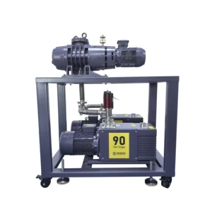 Oil Lubricated High Pressure Two Stage Rotary Vane Pump Roots Booster Industrial Pneumatic Conveying Vacuum Fixing Machining