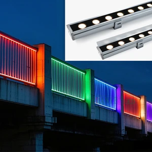 Bridge Decorative Lights WiFi/Zigbee/DMX512/RF Wireless Remote Control LED Wall Washer Bar Light APP Control IP68 YY-XQ4033