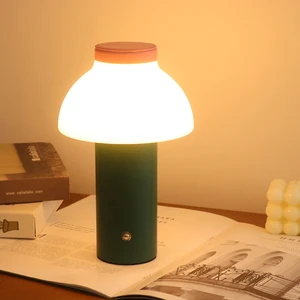 Battery Rechargeable Table Lamp USB C Night Light LED Desk Lamp Metal Night Light Decoration Bedside Lamp For Bedroom