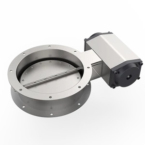 304 Stainless Steel Pneumatic Butterfly Valve for Smoke