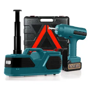12v 5ton Lithium Battery Powered Electric Hydraulic Car Jack With Air Compressor Impact Wrench and Tire Kit